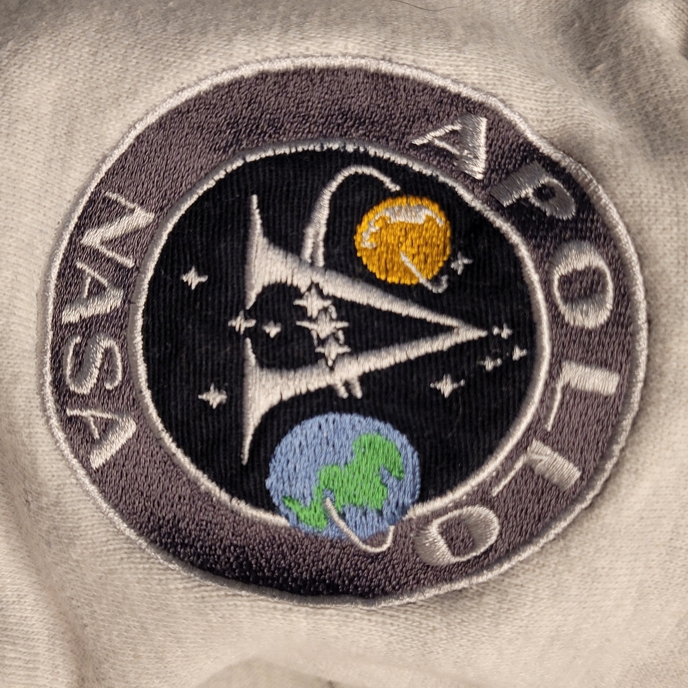 NASA Johnson Space Center Houston TX Apollo Hoodie Unisex Styling Women's XL Gra - Picture 10 of 11
